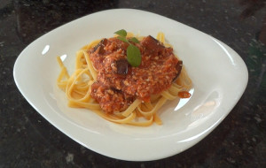 Spaghetti com Berinjela